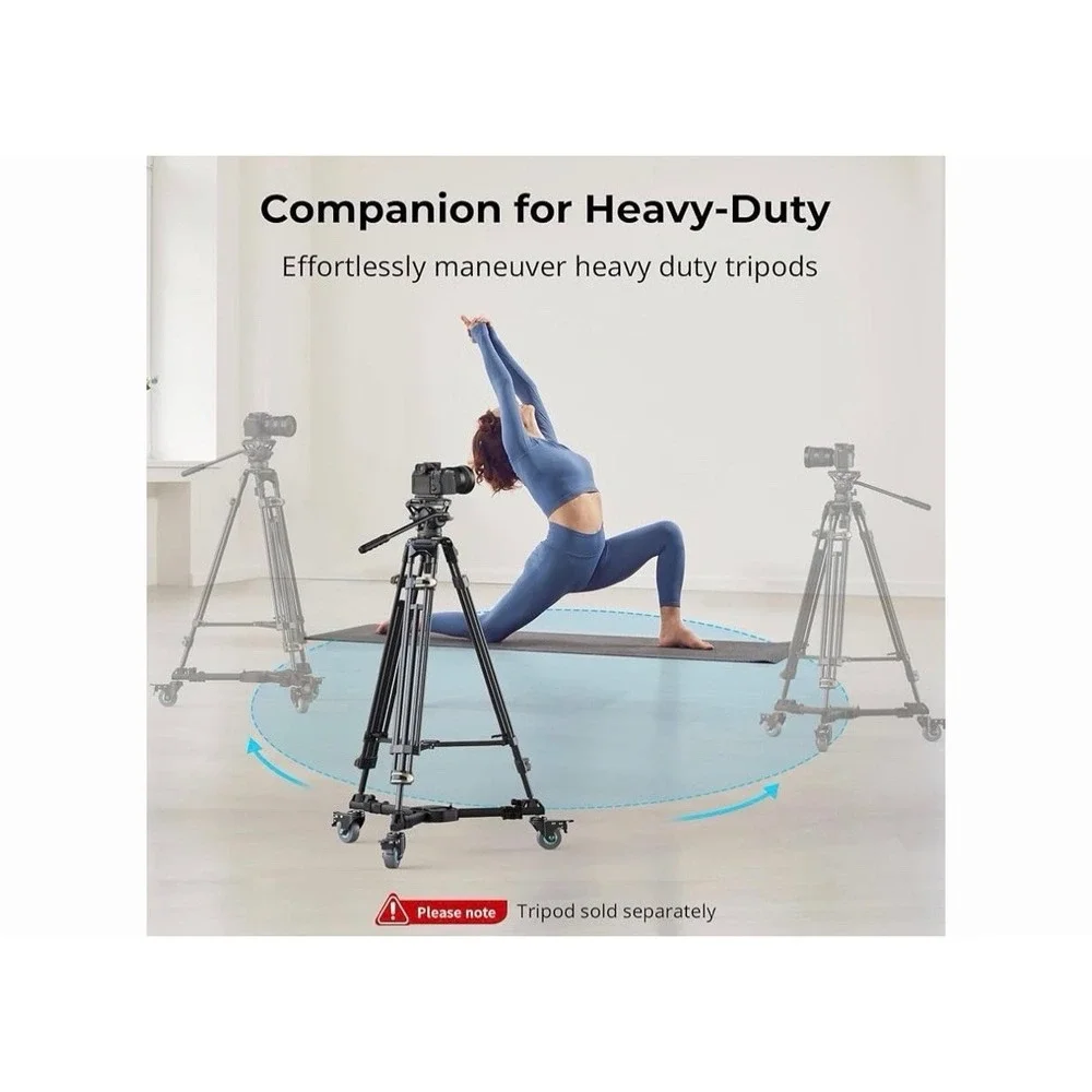 SmallRig Quick-Lock Photography Heavy Duty Tripod Dolly with 3